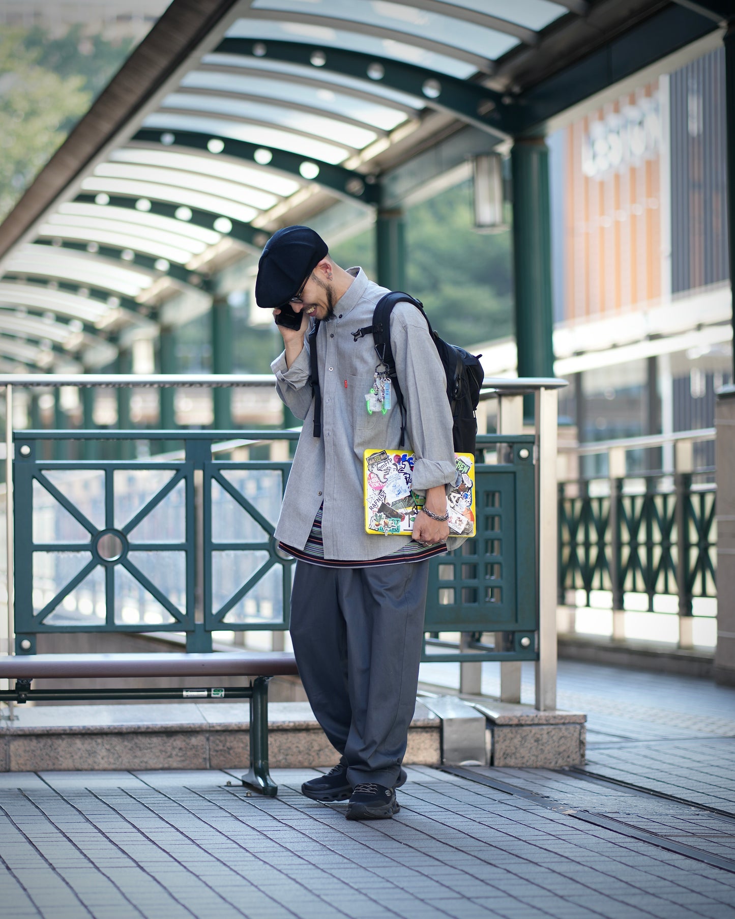 CALCULATION SHIRT DUNGAREE / LIGHT GRAY