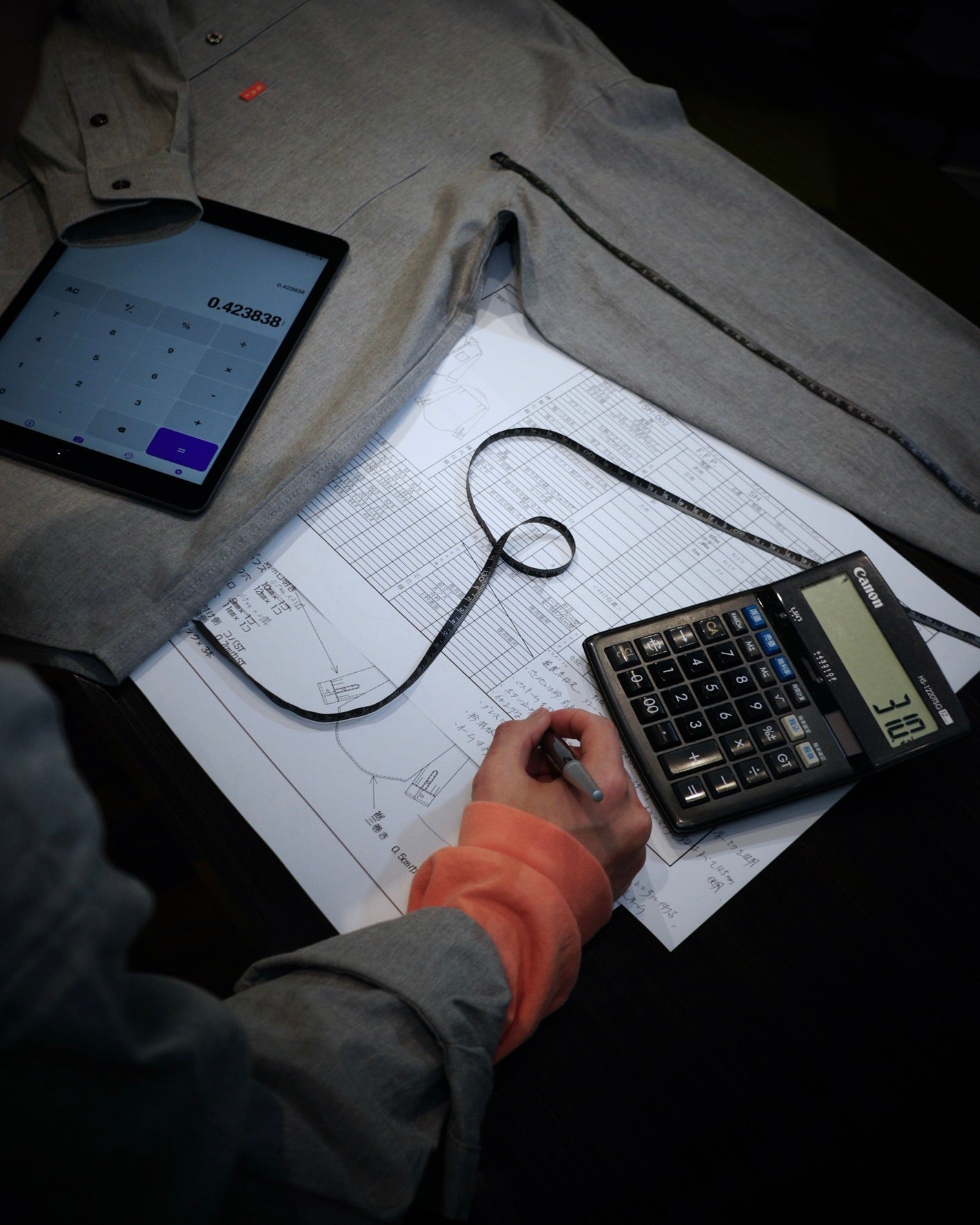 CALCULATION SHIRT DUNGAREE / LIGHT BLUE