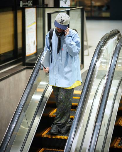 CALCULATION SHIRT DUNGAREE / LIGHT BLUE