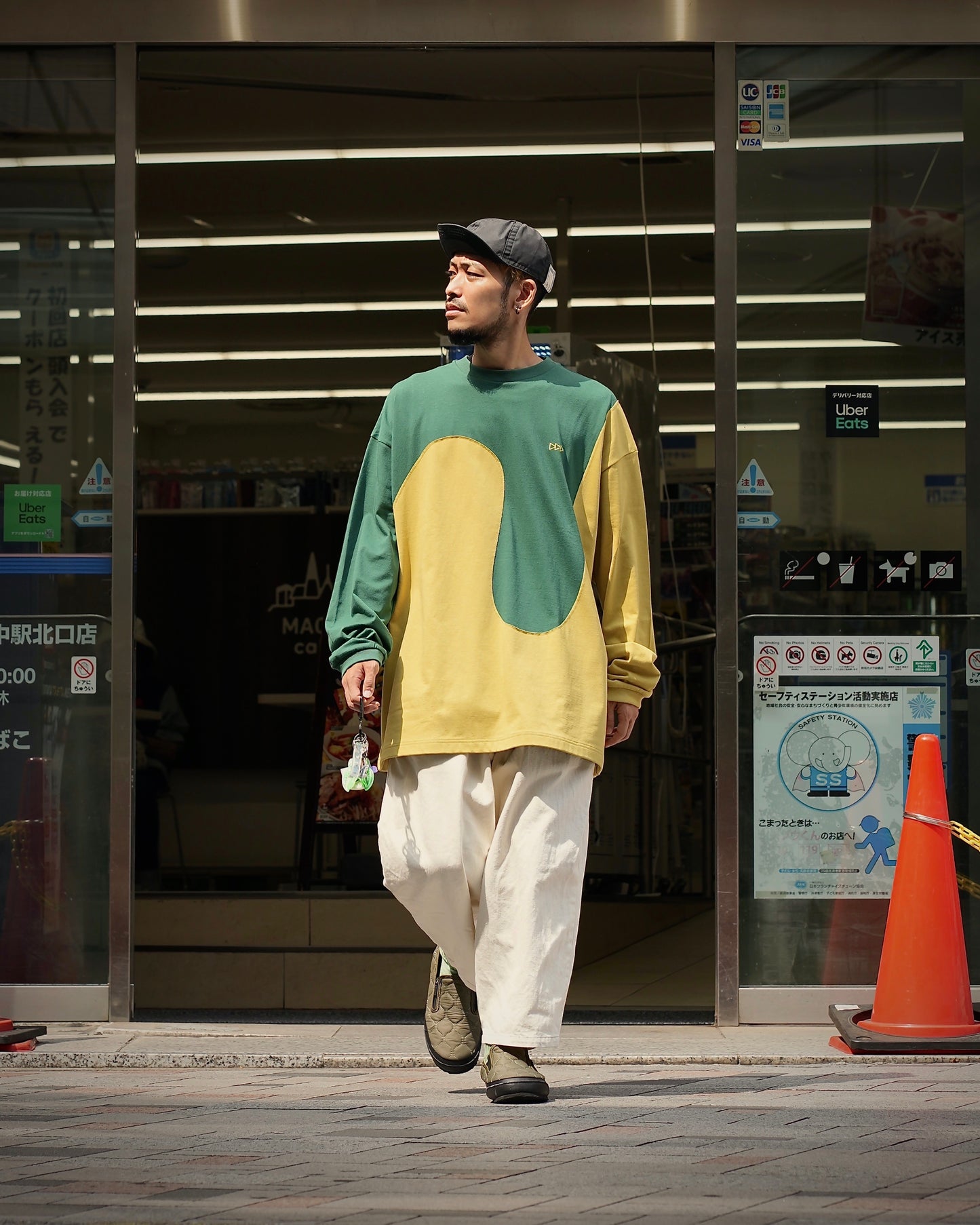 L/S “ WASZN ” / GREEN × YELLOW