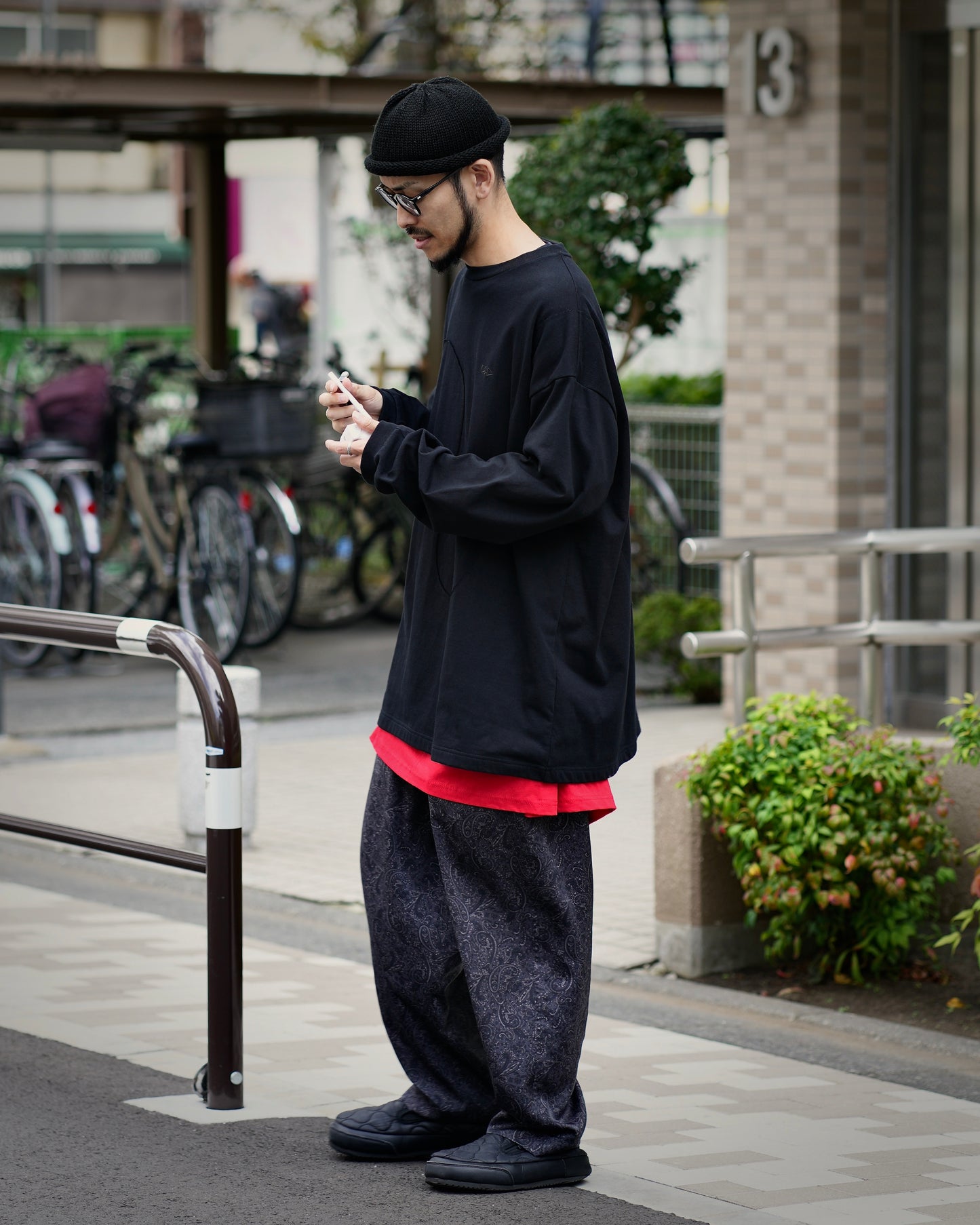 L/S “ WASZN ” / BLACK × BLACK