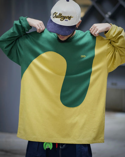 L/S “ WASZN ” / GREEN × YELLOW