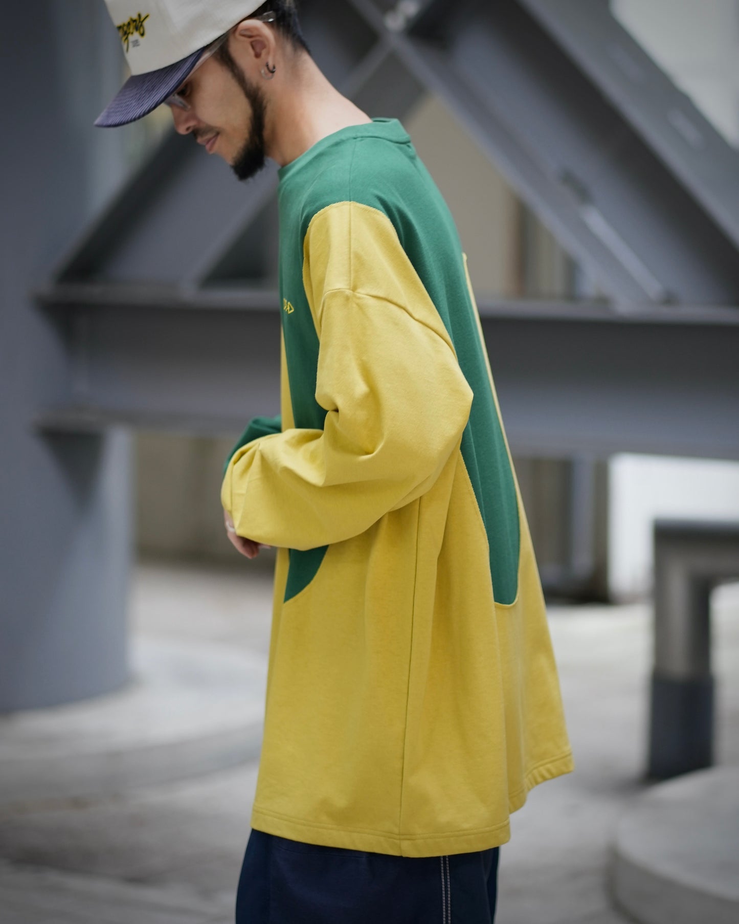 L/S “ WASZN ” / GREEN × YELLOW