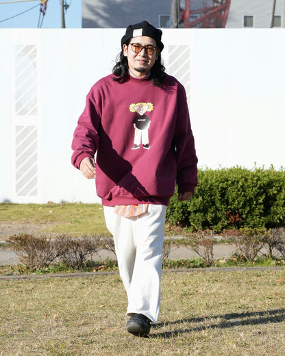 BuPkiS “ who's ” / WINE RED