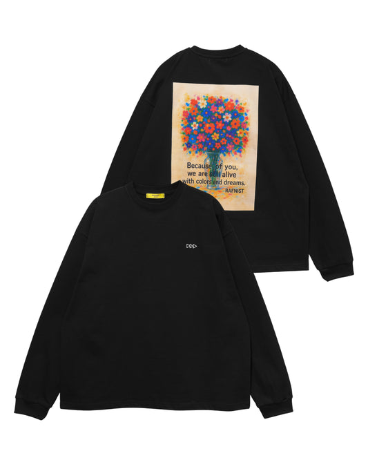 L/S “ Hanaori ” / BLACK