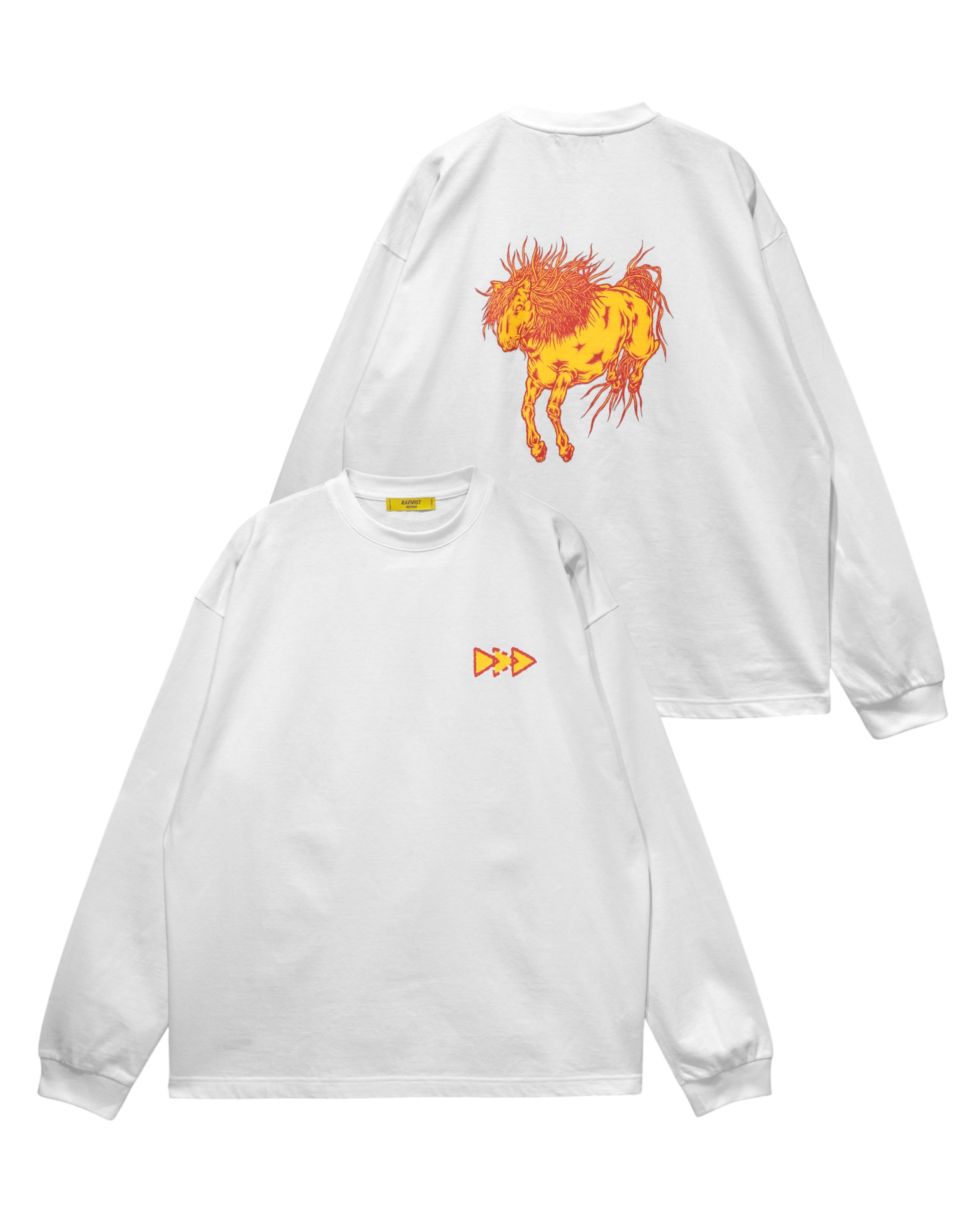 RAFNIST オーバーサイズTシャツ ホワイト L/S T-SHIRT – RAFNIST