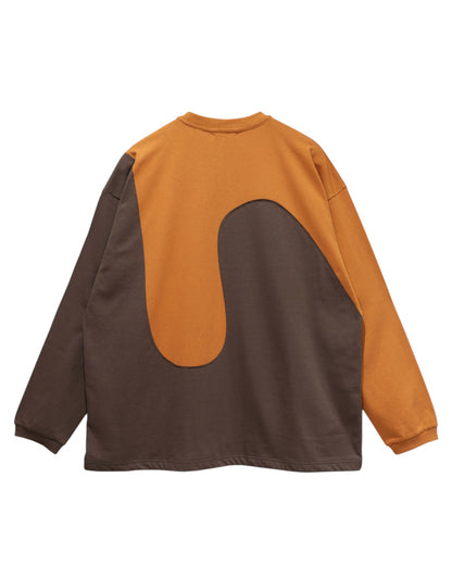 L/S “ WASZN ” / ORANGE × BROWN