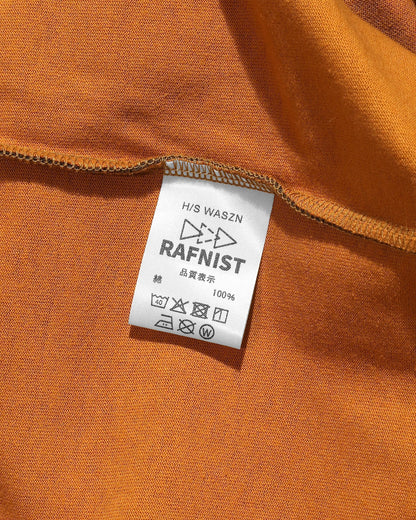 L/S “ WASZN ” / ORANGE × BROWN